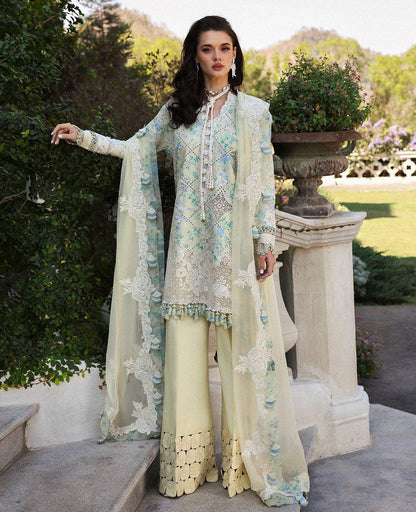 Republic Womenswear | Kalani Eid Luxury Lawn 25 | D8-A - Zuri by Maria Faisal - Registered Vendor of : Republic Womenswear - type : Ladies Clothes - 100% original wedding dresses