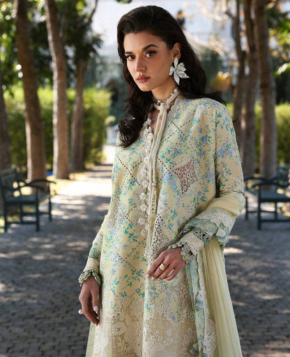 Republic Womenswear | Kalani Eid Luxury Lawn 25 | D8-A - Zuri by Maria Faisal - Registered Vendor of : Republic Womenswear - type : Ladies Clothes - 100% original wedding dresses