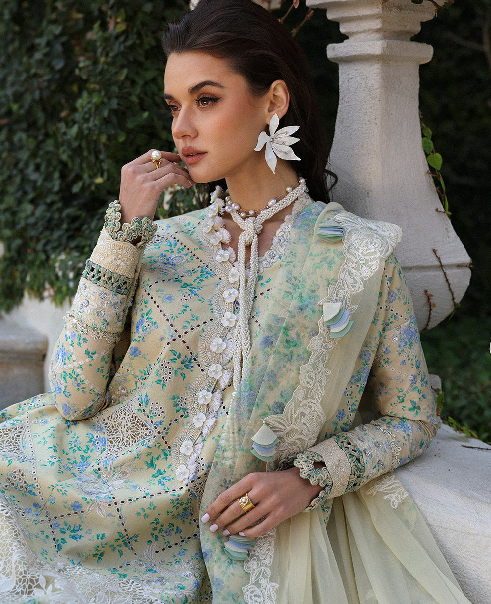 Republic Womenswear | Kalani Eid Luxury Lawn 25 | D8-A - Zuri by Maria Faisal - Registered Vendor of : Republic Womenswear - type : Ladies Clothes - 100% original wedding dresses