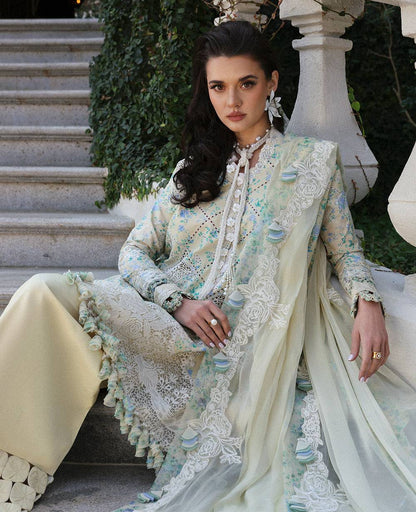 Republic Womenswear | Kalani Eid Luxury Lawn 25 | D8-A - Zuri by Maria Faisal - Registered Vendor of : Republic Womenswear - type : Ladies Clothes - 100% original wedding dresses