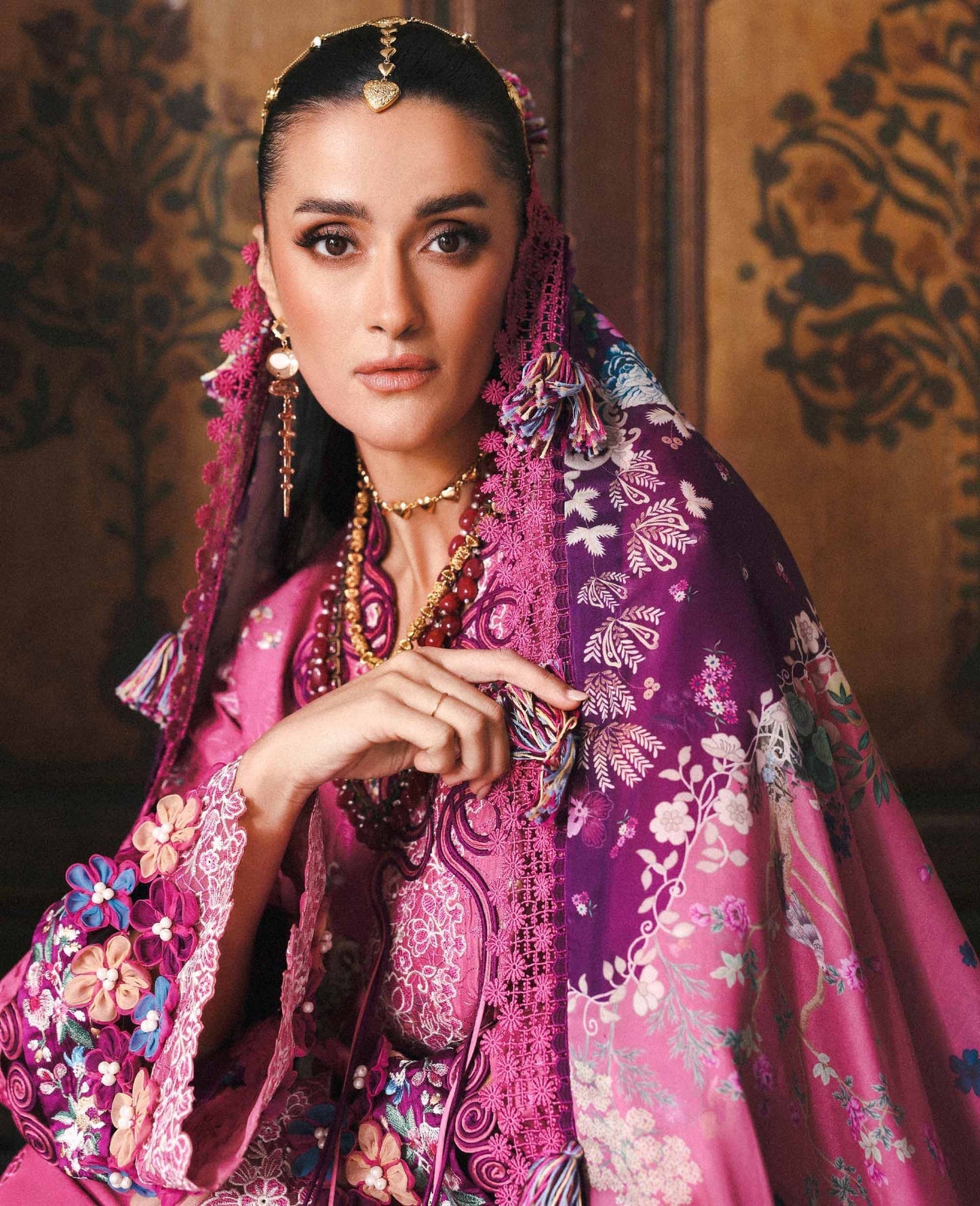 Republic Womenswear | Reine Luxury Lawn 26 | Aria - Dress - available at Maria Faisal in UK and USA.