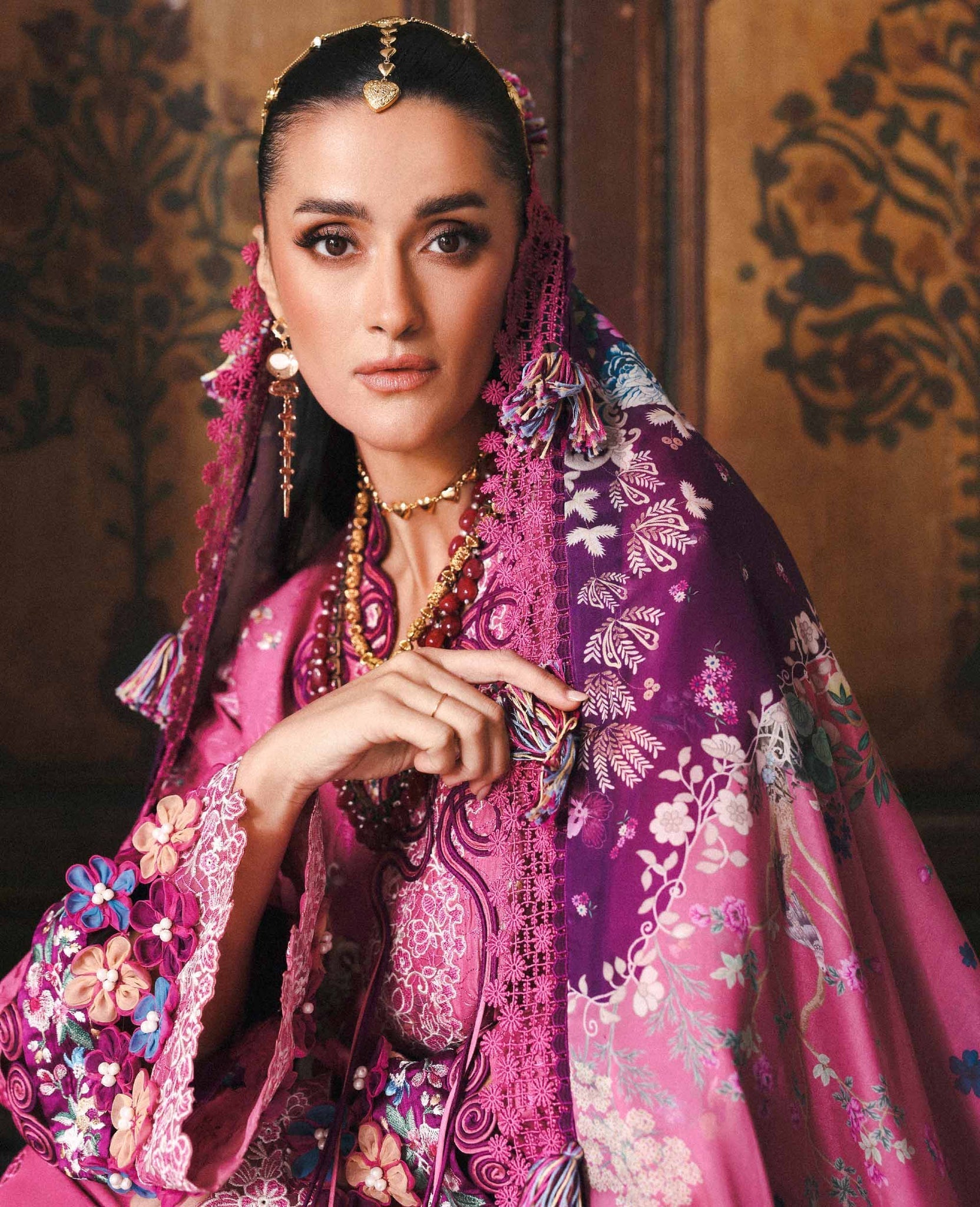 Republic Womenswear | Reine Luxury Lawn 26 | Aria - Dress - available at Maria Faisal in UK and USA.