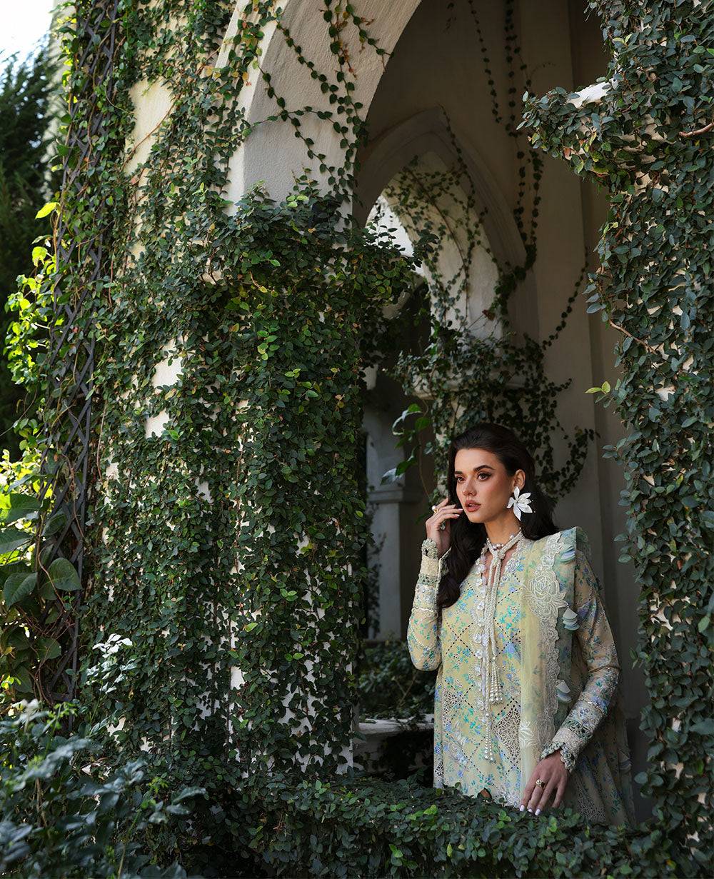 Republic Womenswear | Kalani Eid Luxury Lawn 25 | D8-A - Zuri by Maria Faisal - Registered Vendor of : Republic Womenswear - type : Ladies Clothes - 100% original wedding dresses
