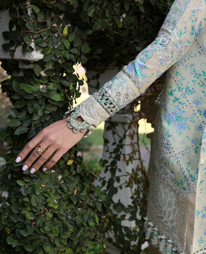 Republic Womenswear | Kalani Eid Luxury Lawn 25 | D8-A - Zuri by Maria Faisal - Registered Vendor of : Republic Womenswear - type : Ladies Clothes - 100% original wedding dresses