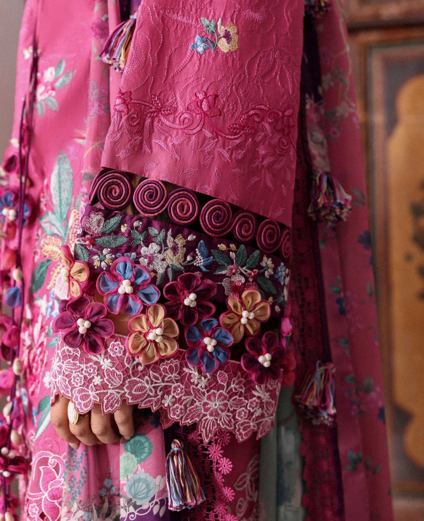 Republic Womenswear | Reine Luxury Lawn 26 | Aria - Dress - available at Maria Faisal in UK and USA.