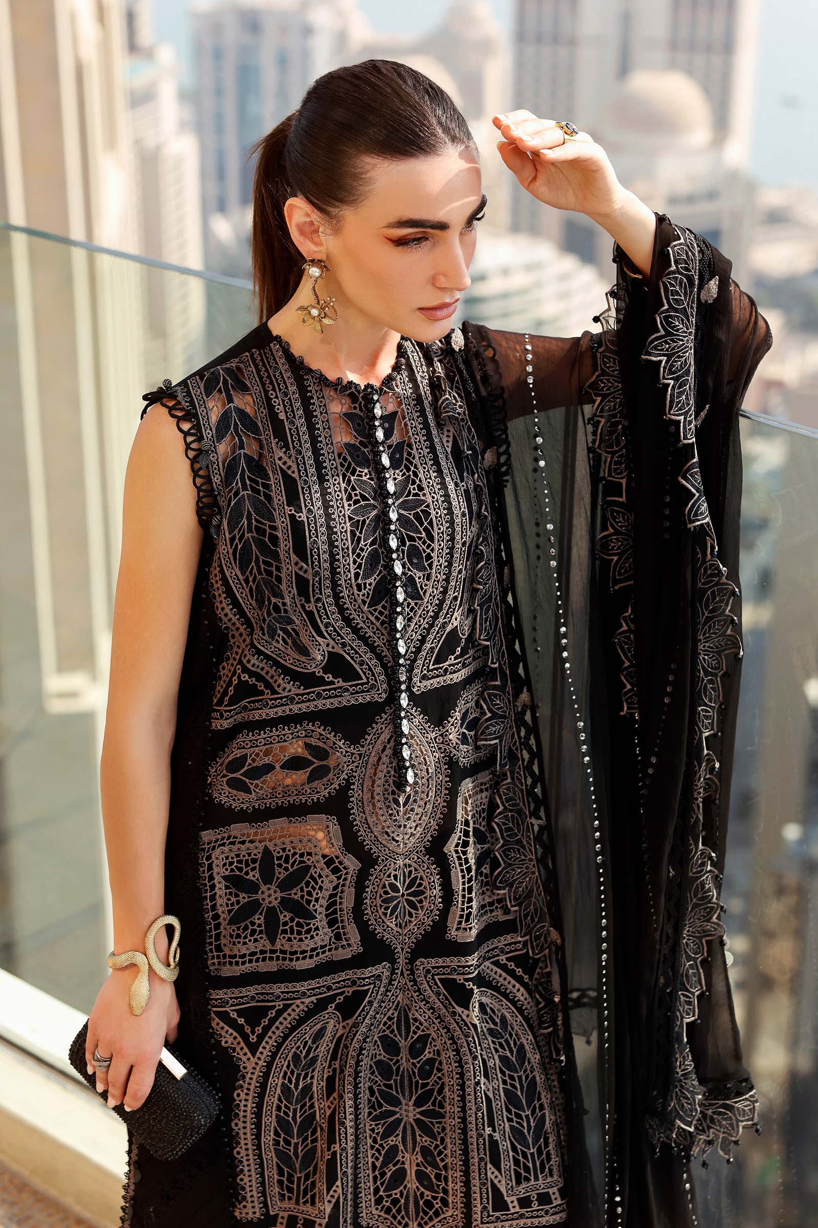 Maria B | Lawn 26 | D-2608-B - Luxury Dress - available at Maria Faisal in UK and USA.
