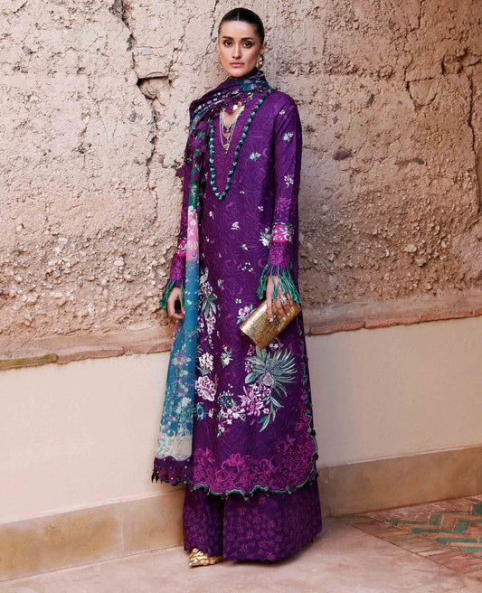 Republic Womenswear | Reine Luxury Lawn 26 | Nia - Dress - available at Maria Faisal in UK and USA.