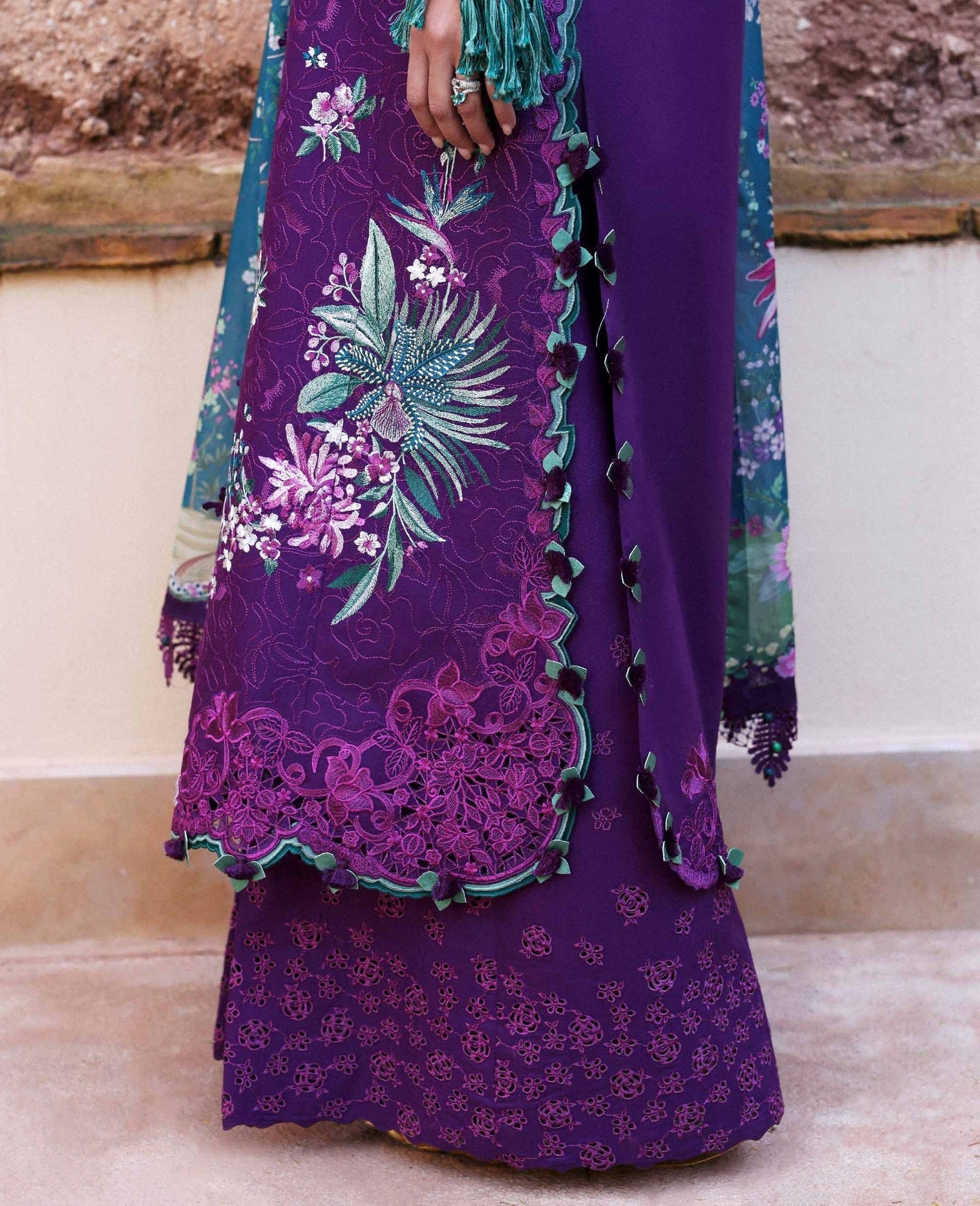 Republic Womenswear | Reine Luxury Lawn 26 | Nia - Dress - available at Maria Faisal in UK and USA.