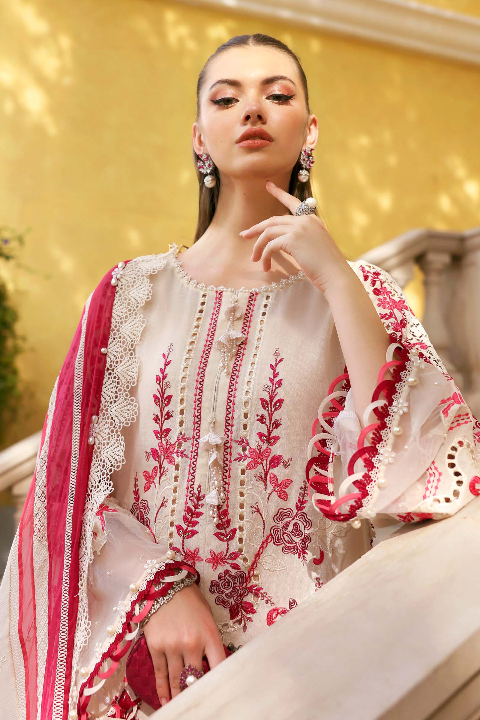 Maria B | Lawn 26 | D-2609-A - Luxury Dress - available at Maria Faisal in UK and USA.
