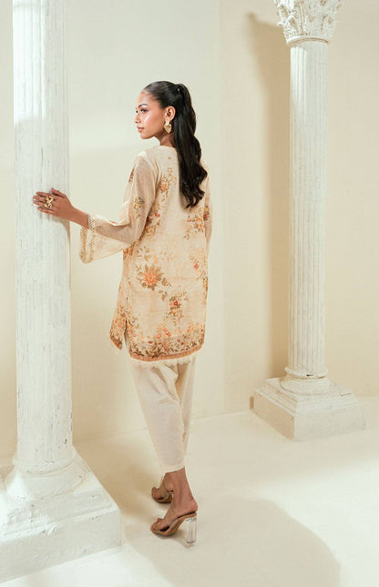 Dhanak | Signature Pret | SS24DA-2586 BEIGE by Maria Faisal - Registered Vendor of : Dhanak - type : Ladies Clothes - 100% original wedding dresses