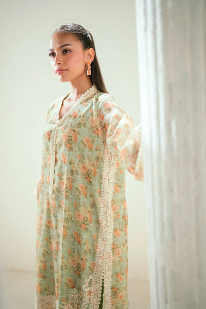 Dhanak | Signature Pret | SS24DA-2590 GREEN by Maria Faisal - Registered Vendor of : Dhanak - type : Ladies Clothes - 100% original wedding dresses