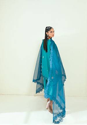 Dhanak | Signature Pret | SS25DA-2699 C-GREEN by Maria Faisal - Registered Vendor of : Dhanak - type : Ladies Clothes - 100% original wedding dresses