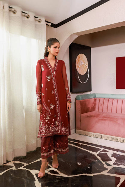 Dhanak | Chiffon Pret | SS25DA-2719 by Maria Faisal - Registered Vendor of : Dhanak - type : Ladies Clothes - 100% original wedding dresses