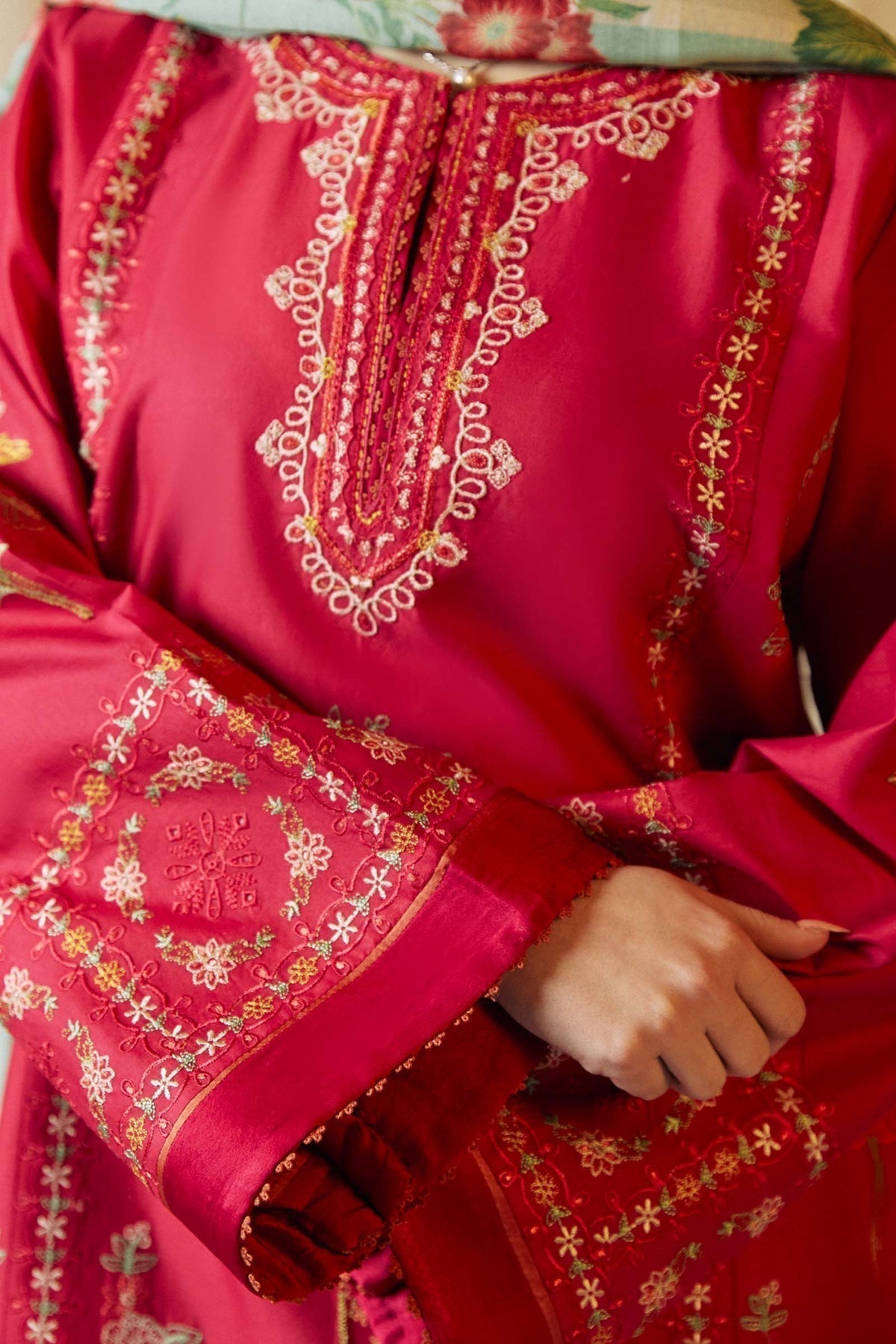 Zara Shahjahan | Coco Lawn Vol 2 | DAHLIA-1A - Designer Dress with Intricate embroidery and embellishments. Shop elegent wedding dress at Maria Faisal.