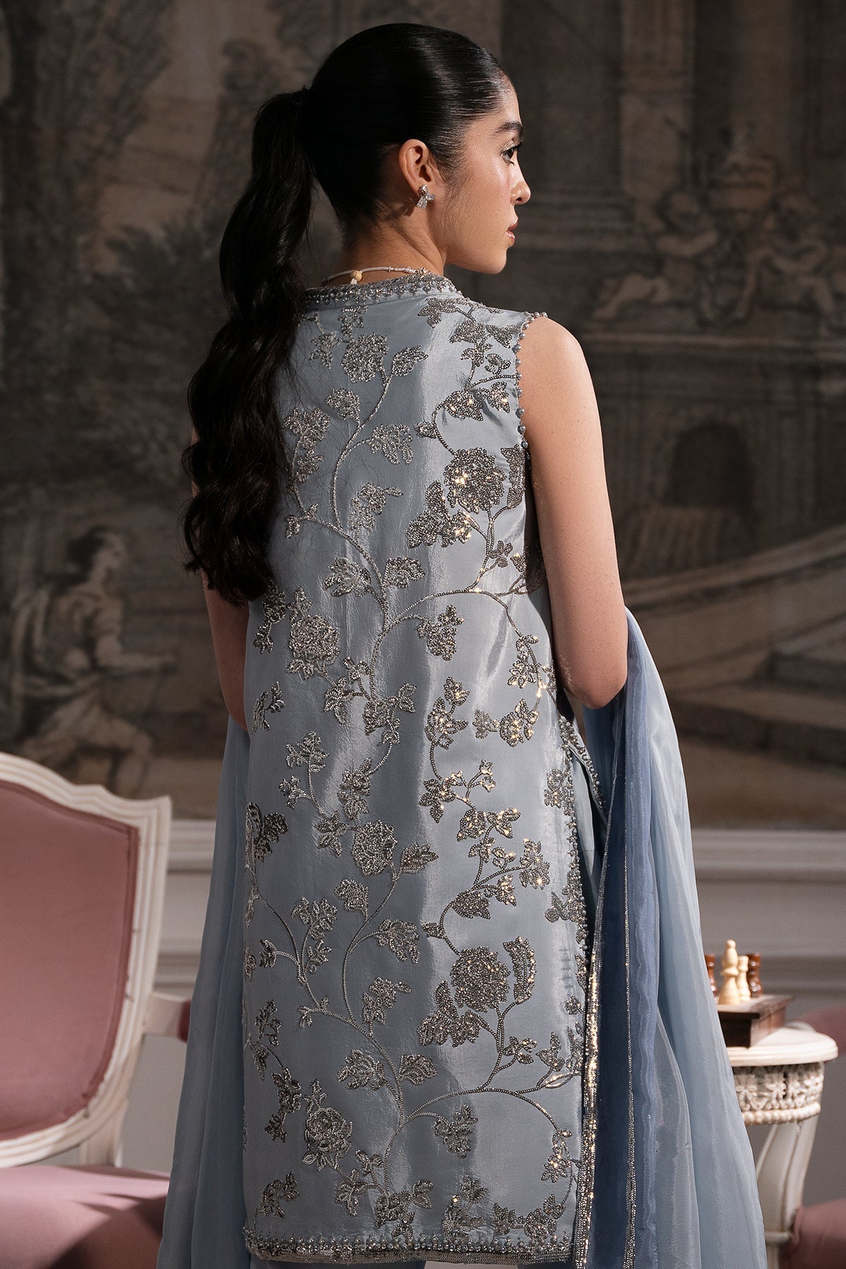 Mina Kashif | Emilie Formals | Zenyre - Formal Dress - available at Maria Faisal in UK and USA.