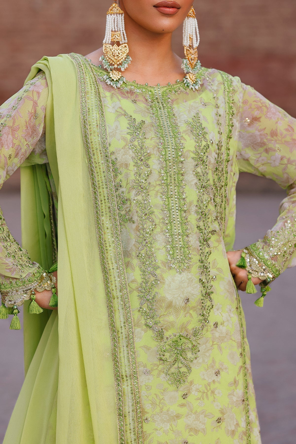 Charizma | Vasal Chiffon | VSL25-18 - Ladies Clothes - Maria Faisal