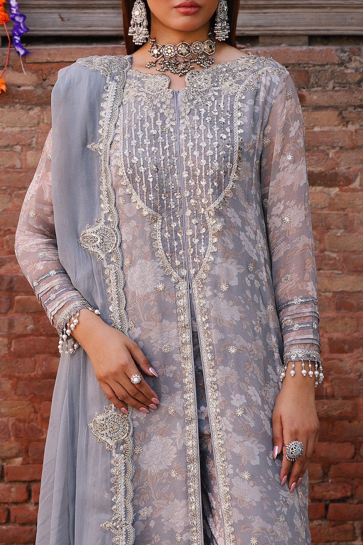 Charizma | Vasal Chiffon | VSL25-22 - Ladies Clothes - Maria Faisal