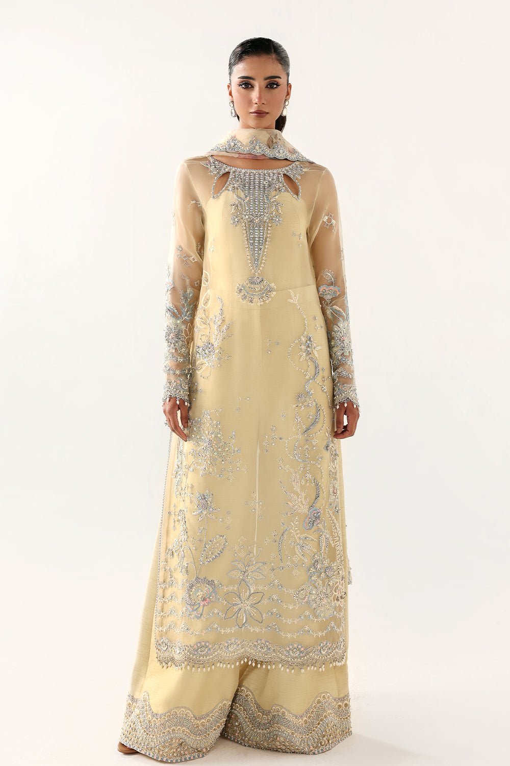 Saira Rizwan | Silk Luxe 26 | PARISA- SRLSP-26-04 - Dress - available at Maria Faisal in UK and USA.
