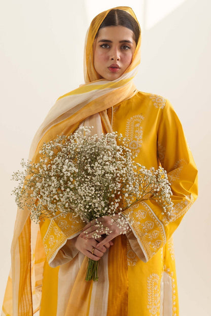 Zara Shahjahan | Coco Lawn Vol 2 | DIARA-4A - Designer Dress with Intricate embroidery and embellishments. Shop elegent wedding dress at Maria Faisal.