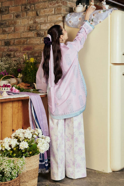 Zara Shahjahan | Coco Lawn Vol 2 | DIARA-4B - Designer Dress with Intricate embroidery and embellishments. Shop elegent wedding dress at Maria Faisal.