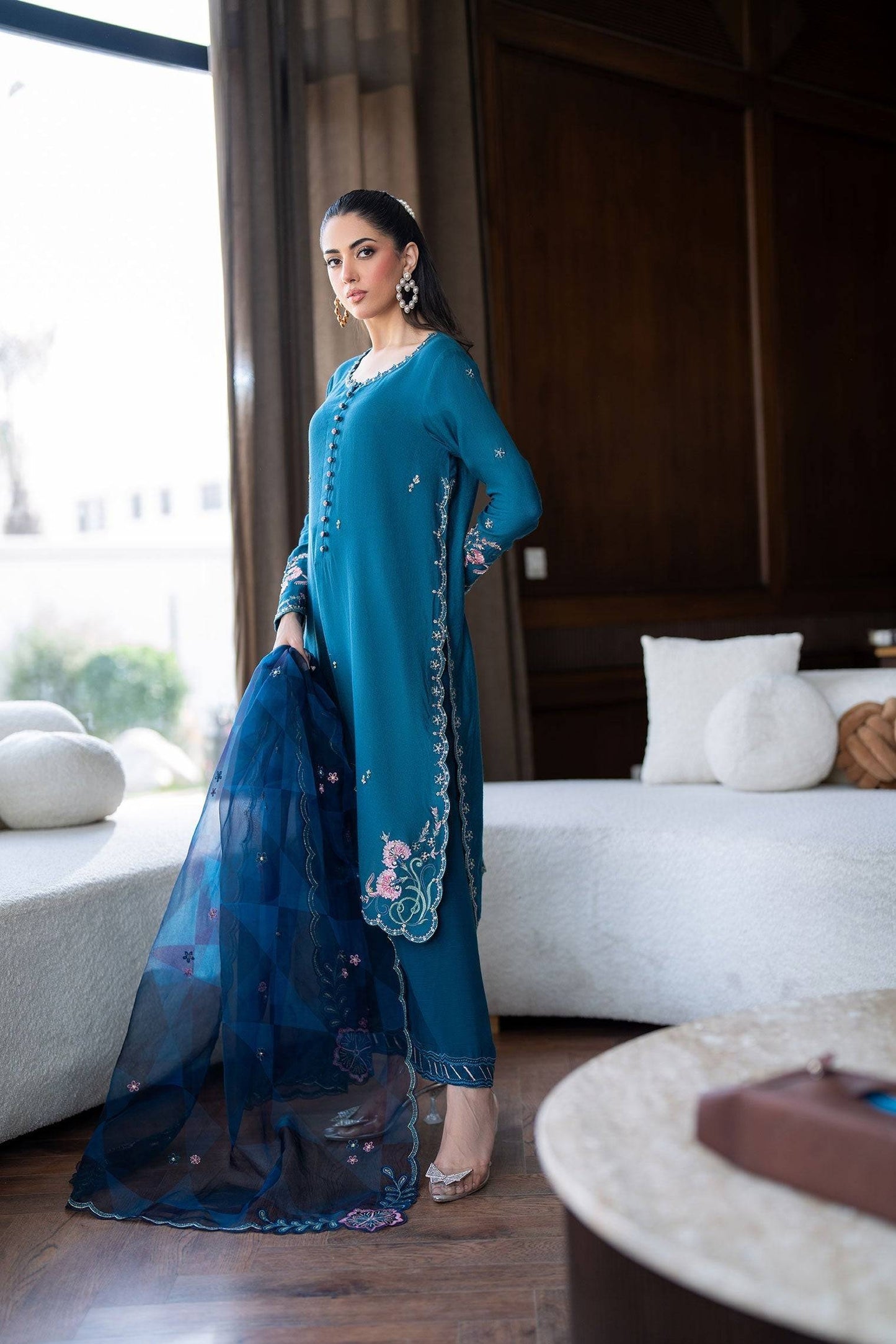 Dhanak | SS 25 Luxury Pret | SS25DL-0315 by Maria Faisal - Registered Vendor of : Dhanak - type : Ladies Clothes - 100% original wedding dresses