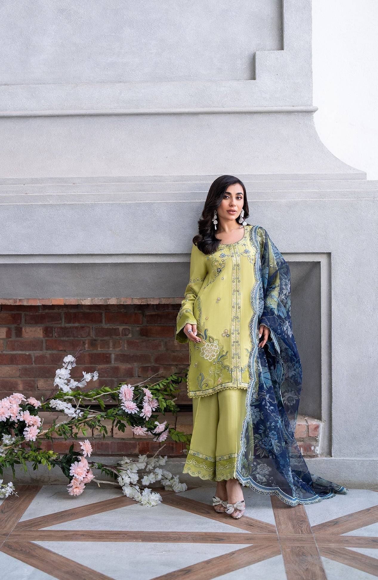 Dhanak | SS 25 Luxury Pret | SS25DL-0318 by Maria Faisal - Registered Vendor of : Dhanak - type : Ladies Clothes - 100% original wedding dresses