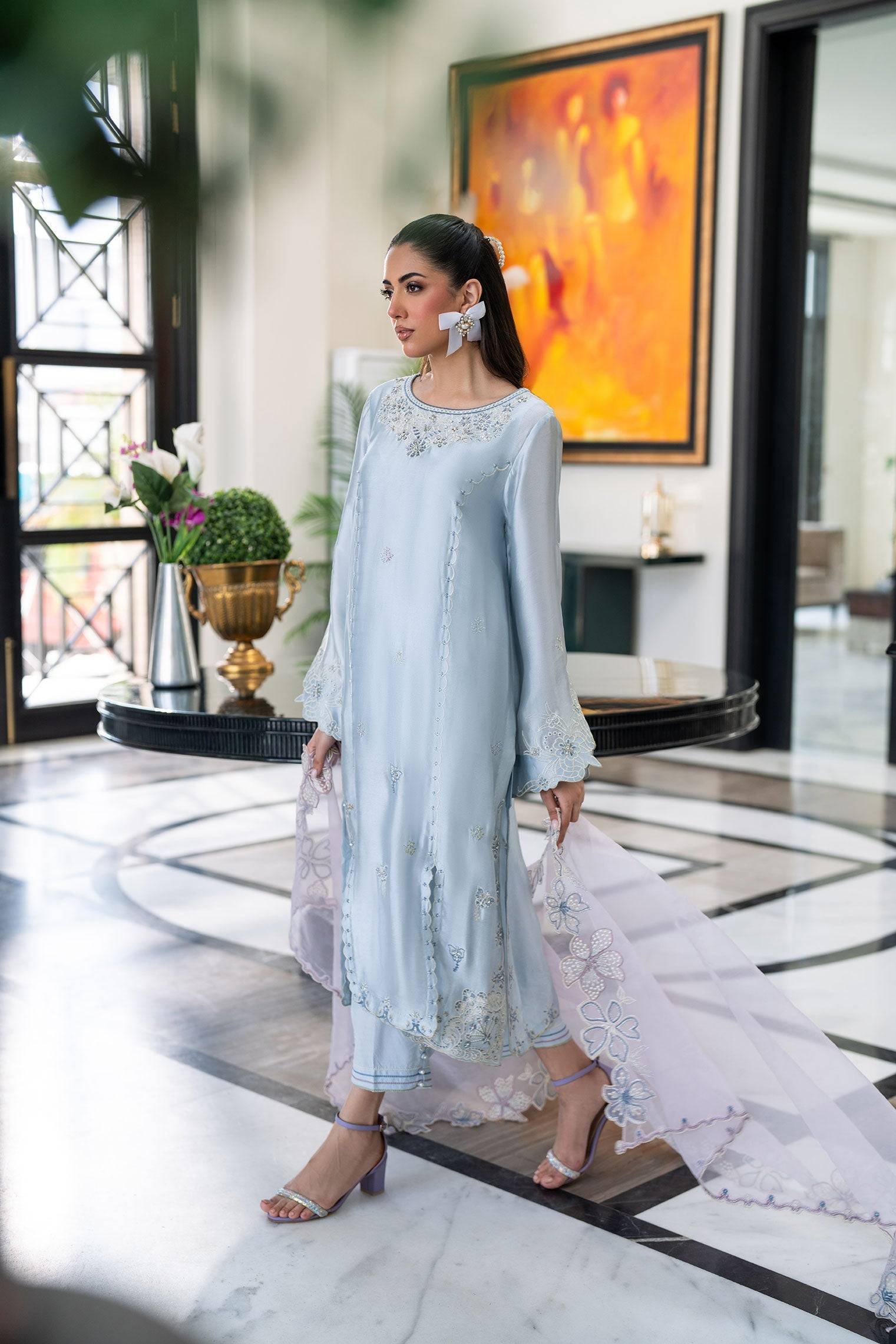 Dhanak | SS 25 Luxury Pret | SS25DL-0320 by Maria Faisal - Registered Vendor of : Dhanak - type : Ladies Clothes - 100% original wedding dresses