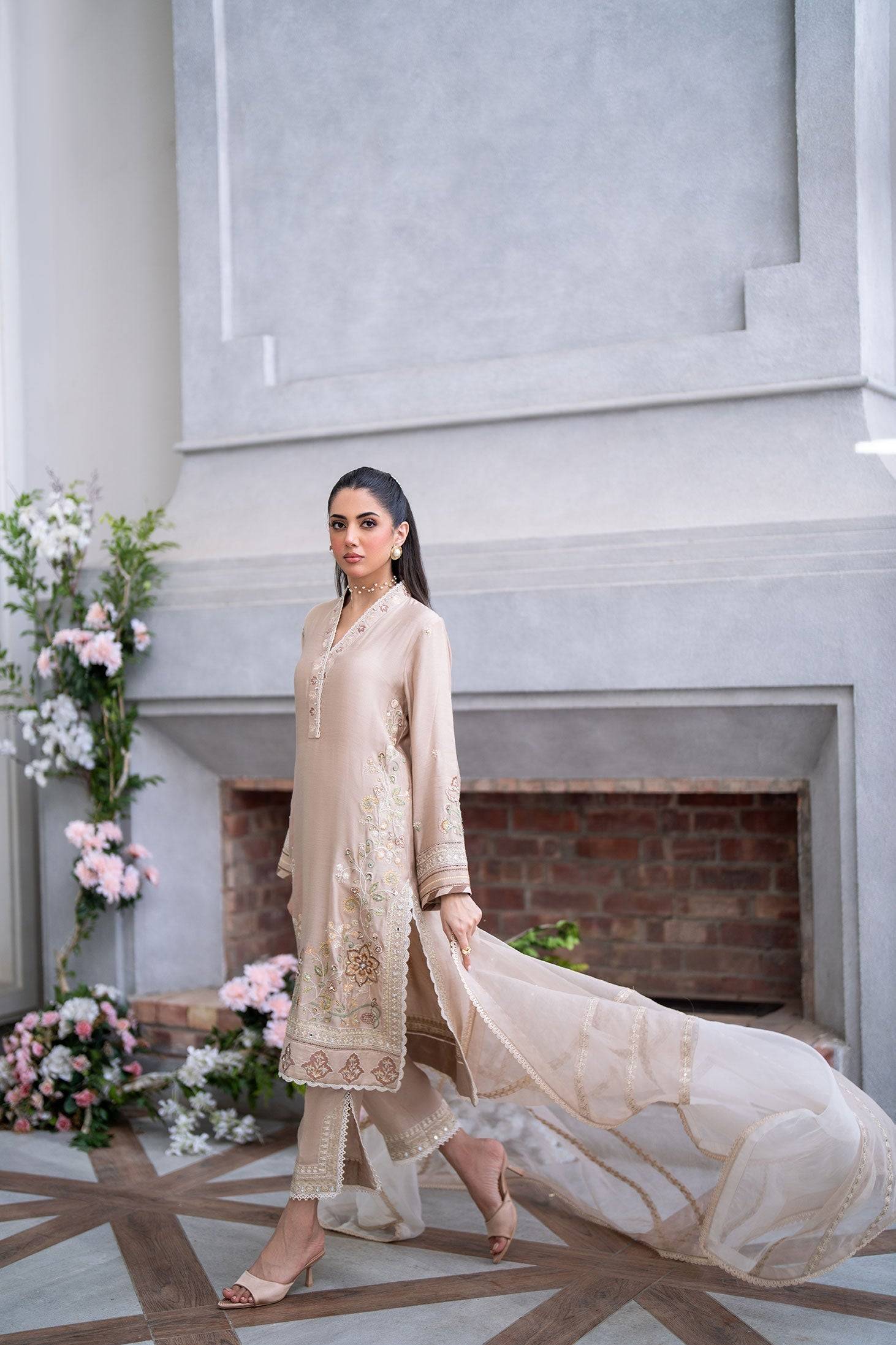 Dhanak | SS 25 Luxury Pret | SS25DL-0322 by Maria Faisal - Registered Vendor of : Dhanak - type : Ladies Clothes - 100% original wedding dresses