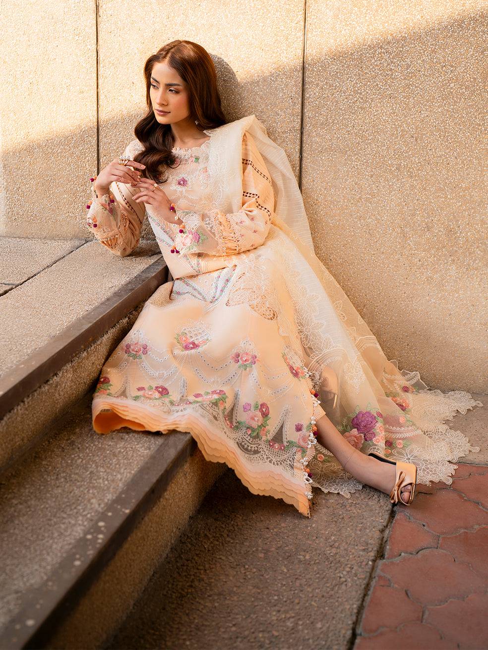 Parishay | Dil e Raqsam Festive Eid Lawn | DR-02 by Maria Faisal - Registered Vendor of : Parishay - type : Ladies Clothes - 100% original wedding dresses