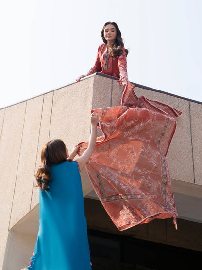 Parishay | Dil e Raqsam Festive Eid Lawn | DR-04 by Maria Faisal - Registered Vendor of : Parishay - type : Ladies Clothes - 100% original wedding dresses