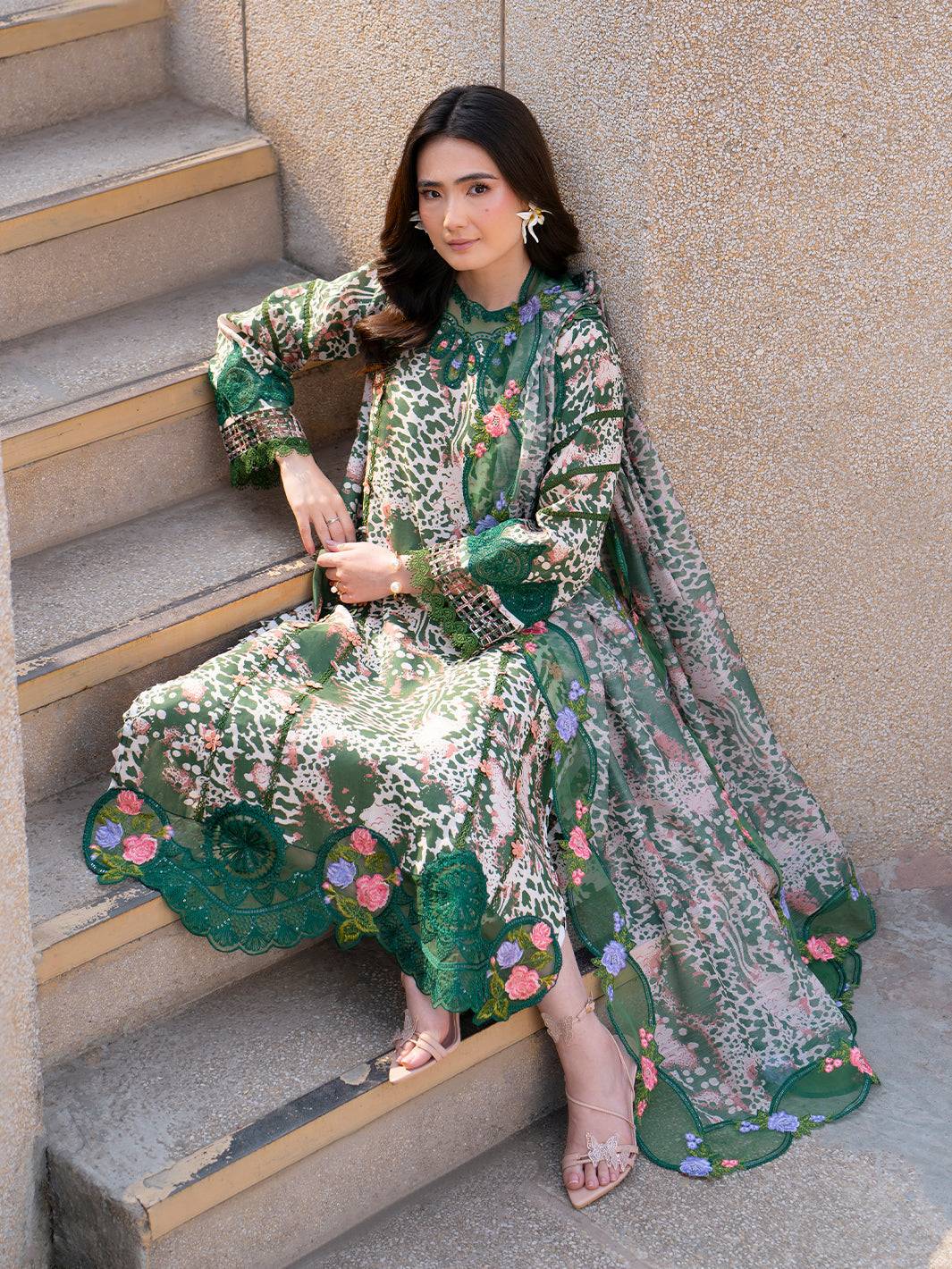 Parishay | Dil e Raqsam Festive Eid Lawn | DR-13 by Maria Faisal - Registered Vendor of : Parishay - type : Ladies Clothes - 100% original wedding dresses