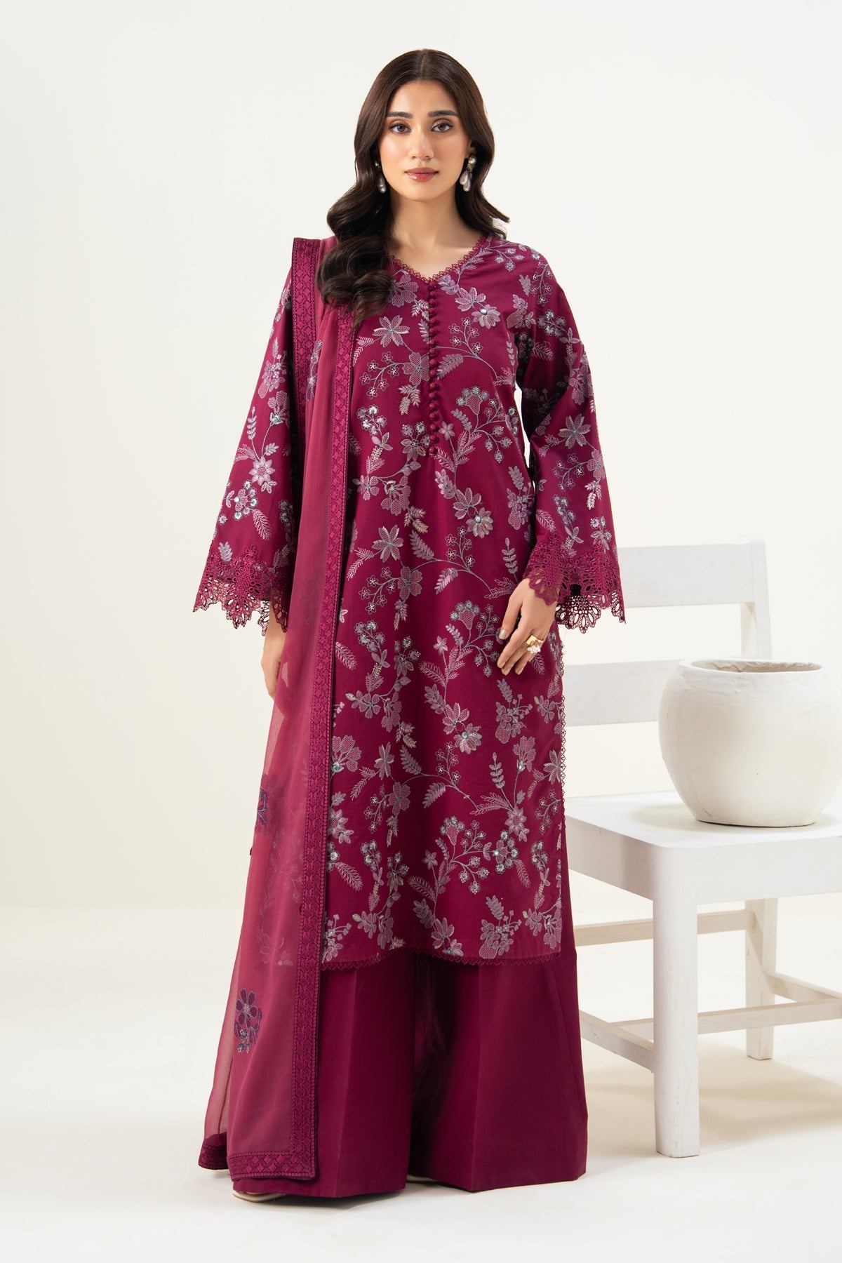Xenia Formals | Namah Lawn 26 | WAVINA - Formal Dress - available at Maria Faisal in UK and USA.