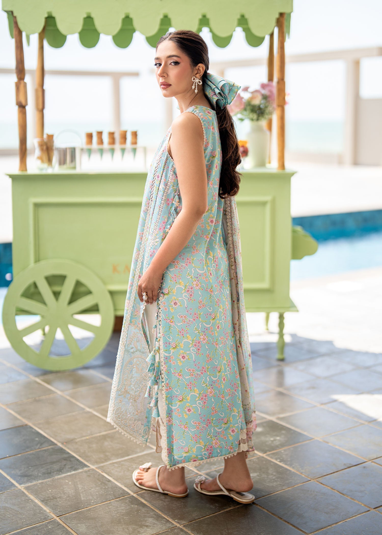 Kanwal Malik | Mira Summer Lawn 26 | Tiya - Luxury Dress - available at Maria Faisal in UK and USA.