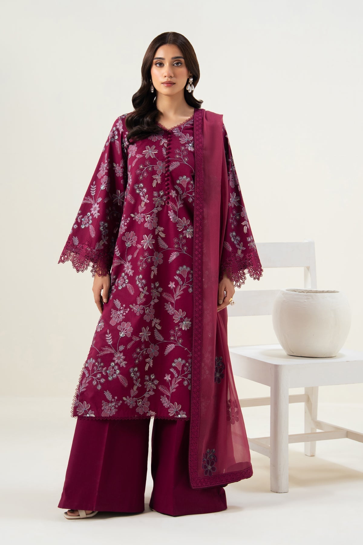 Xenia Formals | Namah Lawn 26 | WAVINA - Formal Dress - available at Maria Faisal in UK and USA.