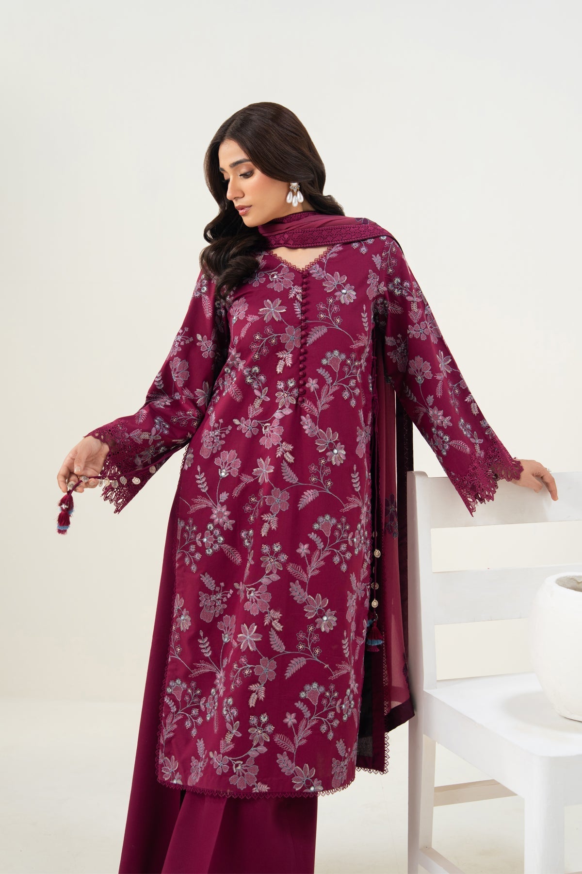 Xenia Formals | Namah Lawn 26 | WAVINA - Formal Dress - available at Maria Faisal in UK and USA.