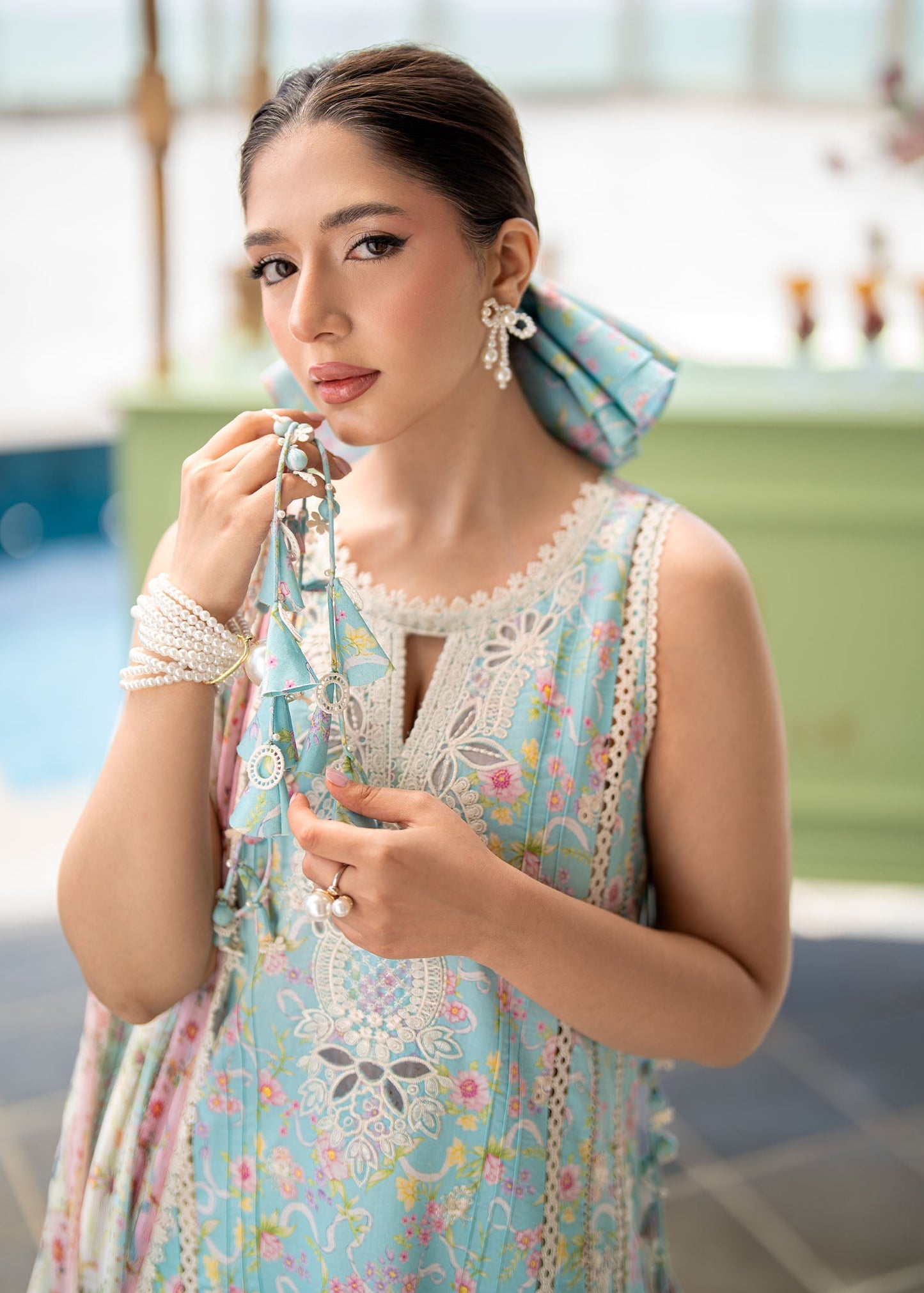 Kanwal Malik | Mira Summer Lawn 26 | Tiya - Luxury Dress - available at Maria Faisal in UK and USA.