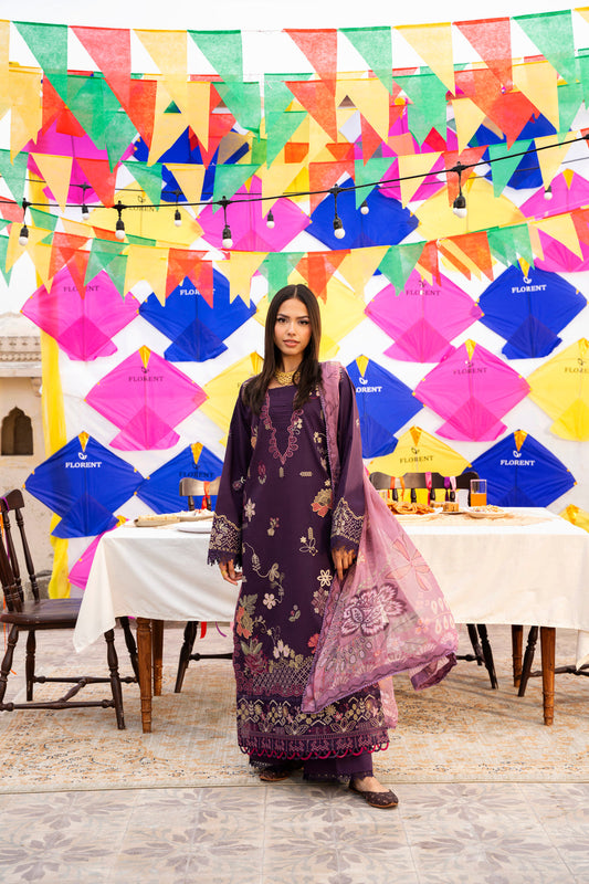 Florent | Basant Chikankari | FBC - 1A - Luxury Dress - available at Maria Faisal in UK and USA.