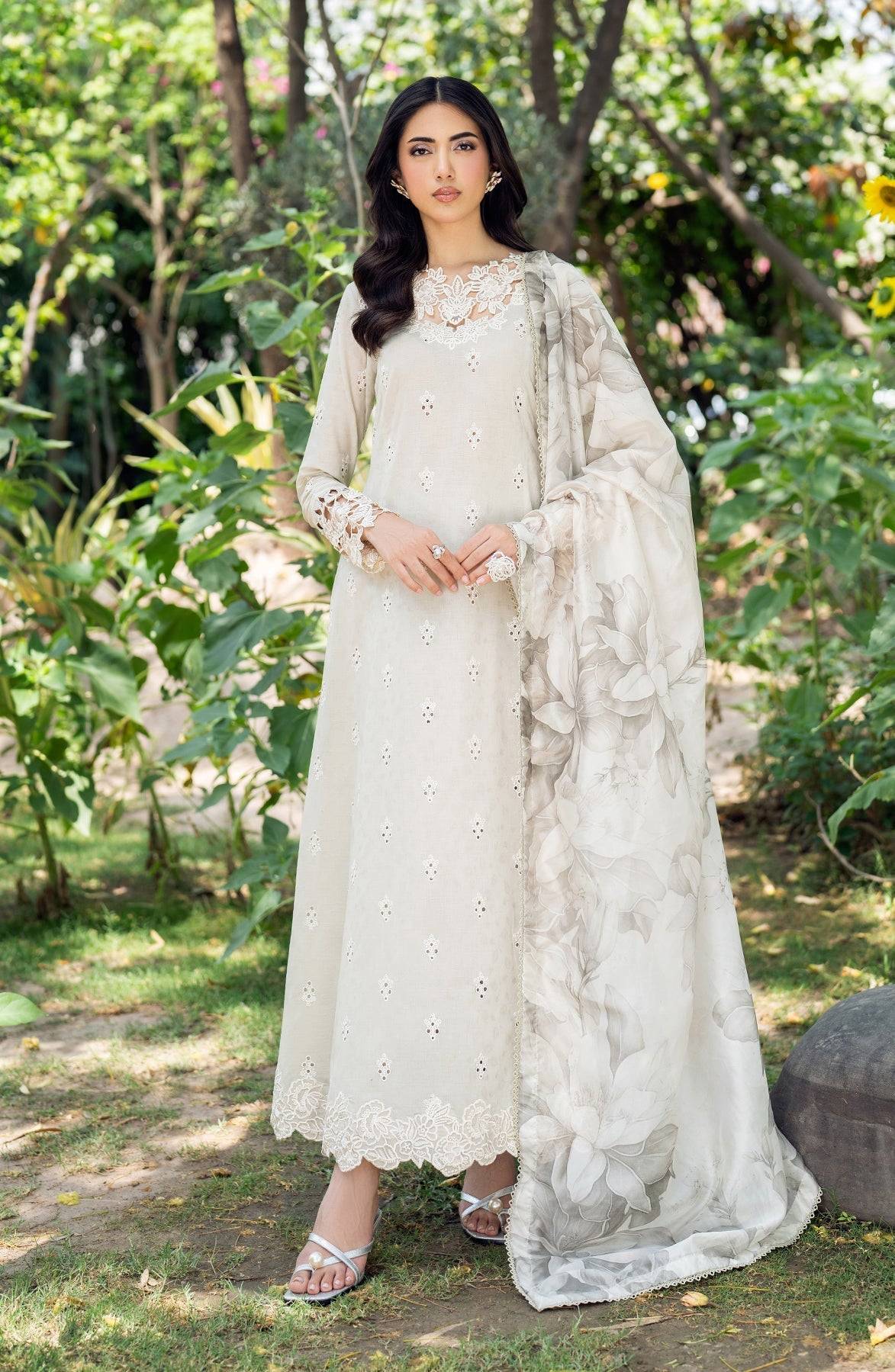 Zarif | Nura Textured Lawn 25 | ISARA by Maria Faisal - Registered Vendor of : Zarif - type : Ladies Clothes - 100% original wedding dresses