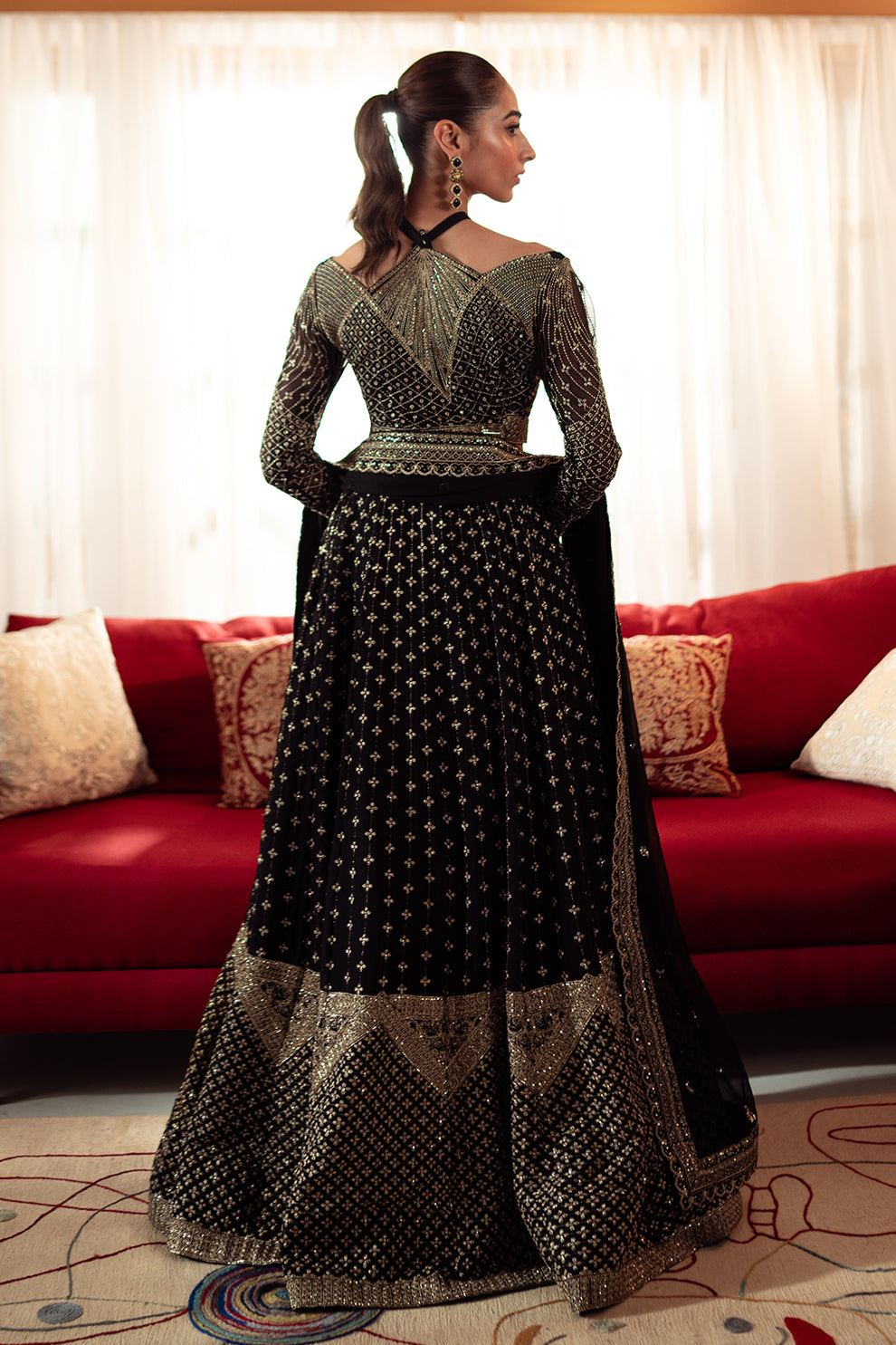 Neeshay | Dastaan Luxury Chiffon | Sunehri - Wedding Dress - Maria Faisal