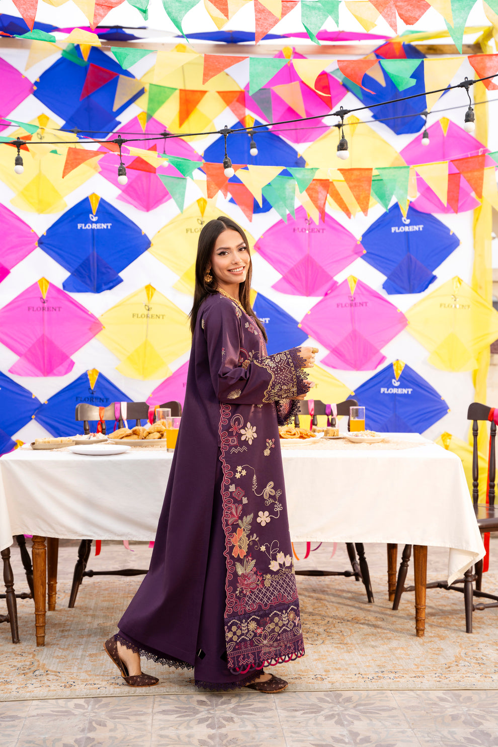 Florent | Basant Chikankari | FBC - 1A - Luxury Dress - available at Maria Faisal in UK and USA.