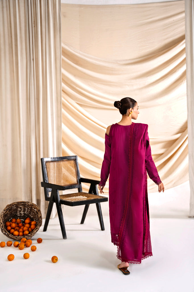 Florent | Festive Lawn 24 | FLF - 6B - Designer Dress with Intricate embroidery and embellishments. Shop elegent wedding dress at Maria Faisal.