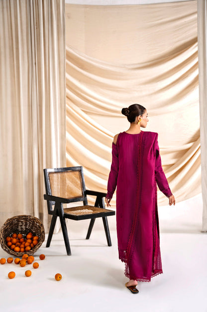 Florent | Festive Lawn 24 | FLF - 6B - Designer Dress with Intricate embroidery and embellishments. Shop elegent wedding dress at Maria Faisal.