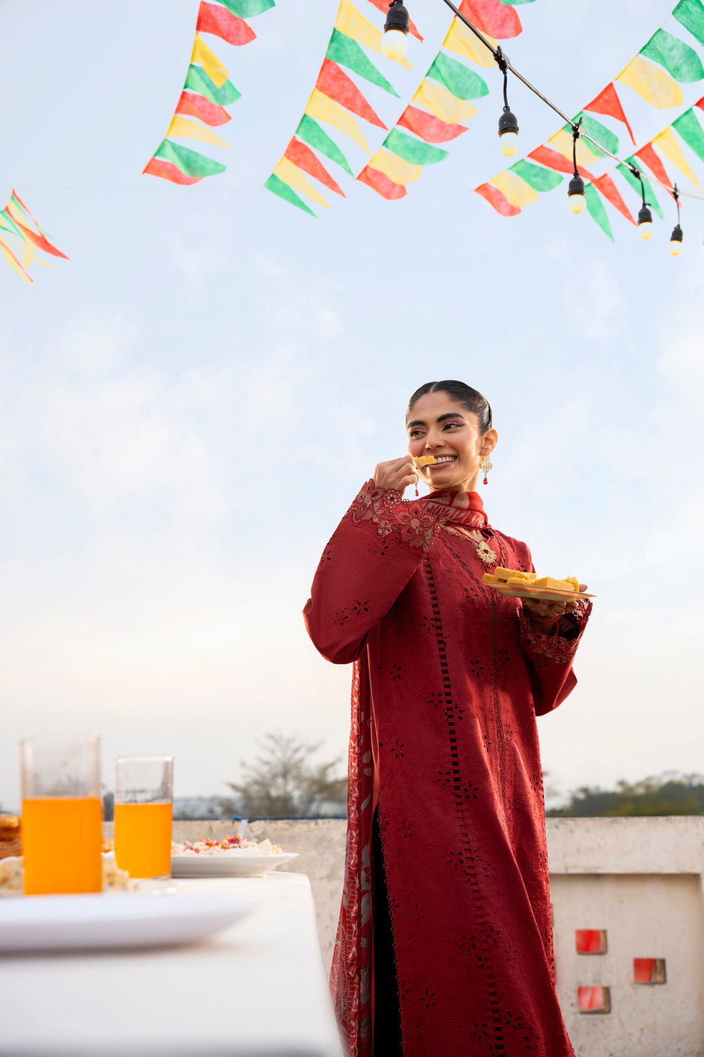 Florent | Basant Chikankari | FBC - 7A - Luxury Dress - available at Maria Faisal in UK and USA.