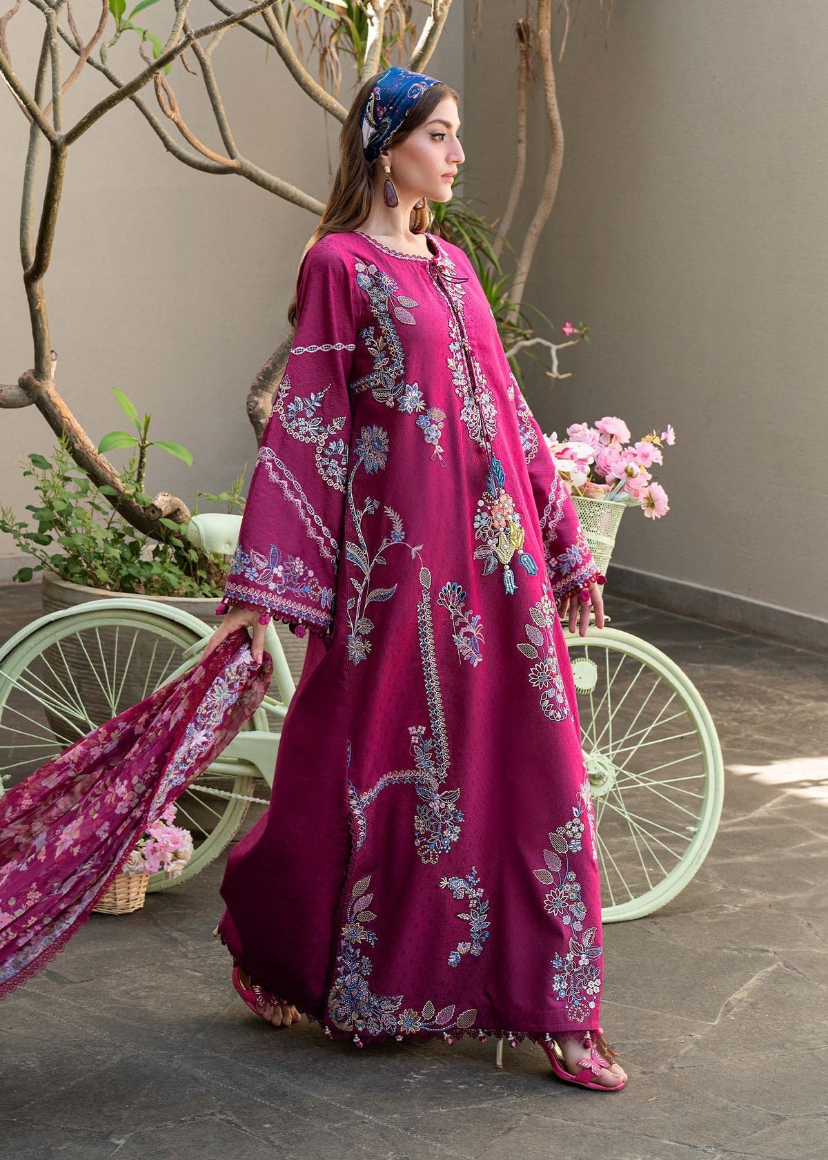 Kanwal Malik | Mira Summer Lawn 26 | Kaia - Luxury Dress - available at Maria Faisal in UK and USA.