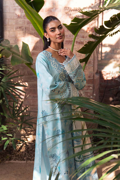 Neeshay | Summer Lines Printkari 25 | SKY-WAVE by Maria Faisal - Registered Vendor of : Neeshay - type : Ladies Clothes - 100% original wedding dresses