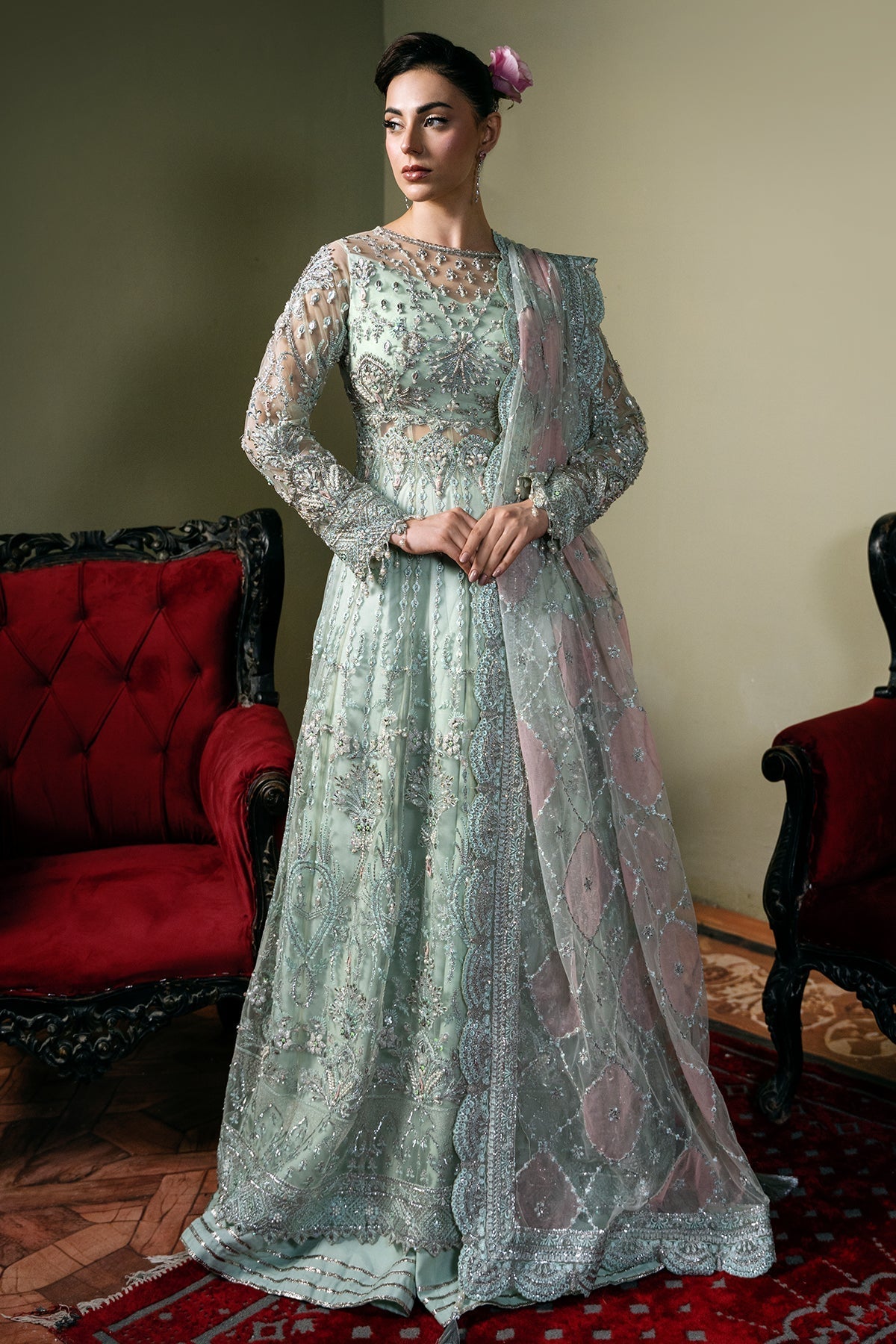 Mina Kashif | Kahani Formals | Zarpash - Ladies Clothes - Maria Faisal