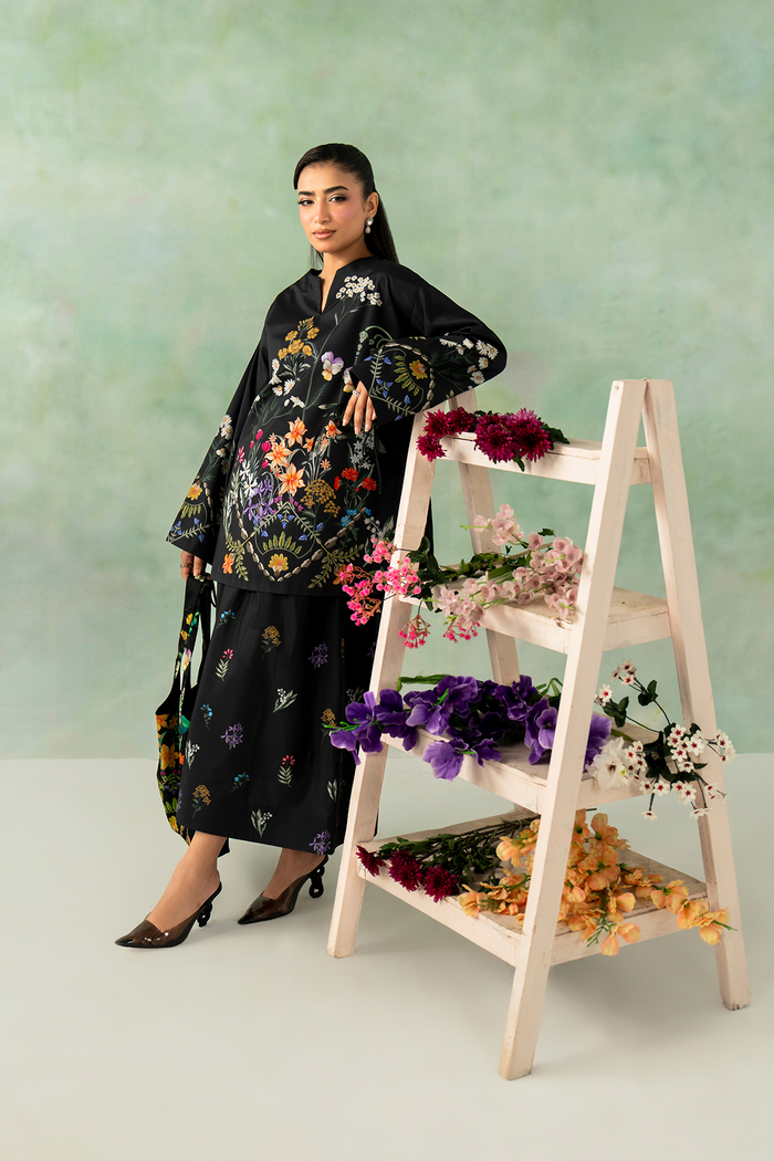 Zarposh | Folds SS 26 | EDEN - Casual Dress - available at Maria Faisal in UK and USA.