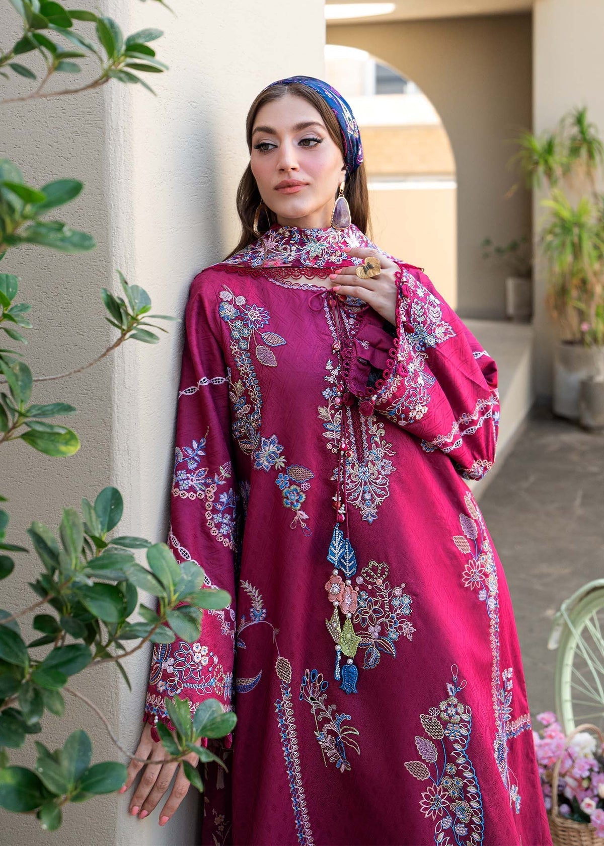 Kanwal Malik | Mira Summer Lawn 26 | Kaia - Luxury Dress - available at Maria Faisal in UK and USA.