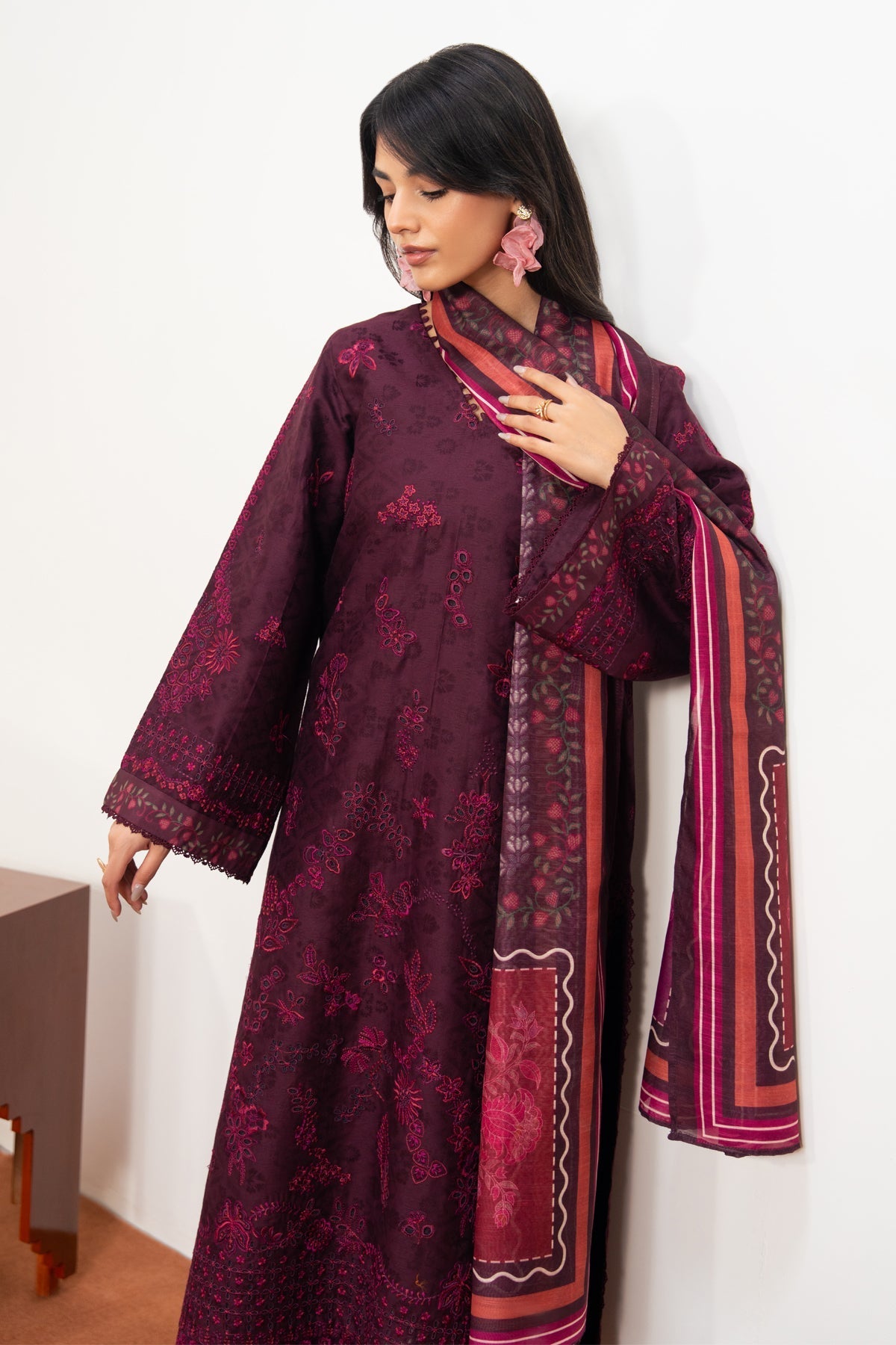 Xenia Formals | Namah Lawn 26 | OCEYA - Formal Dress - available at Maria Faisal in UK and USA.
