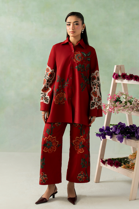 Zarposh | Folds SS 26 | VEIRA - Casual Dress - available at Maria Faisal in UK and USA.